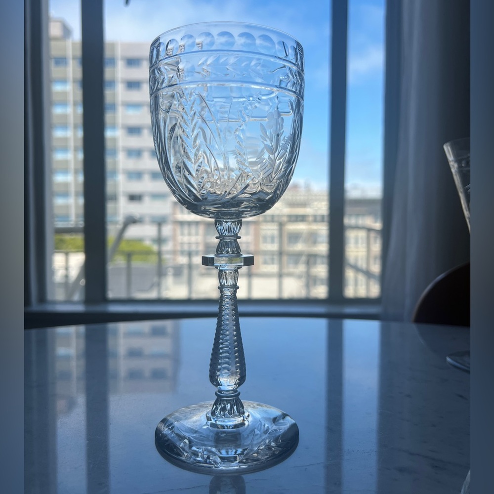 4 Libby Sharpe vintage Wine Glass